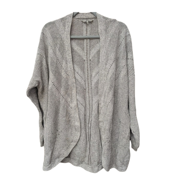 BKE size XL open cardigan long in light gray - Picture 1 of 10